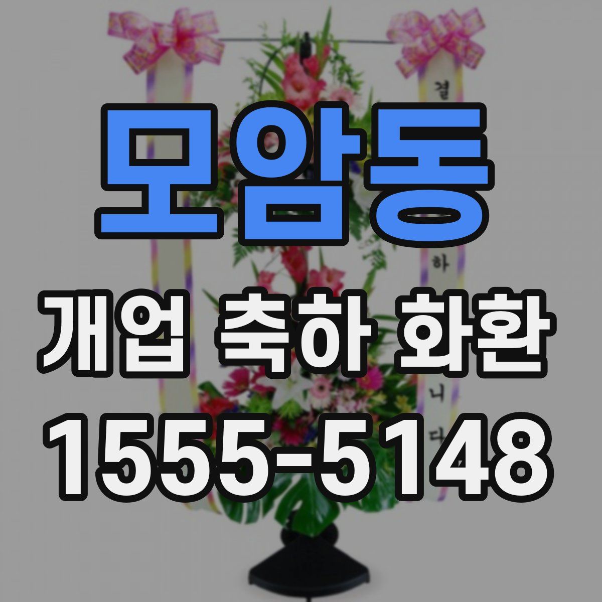 모암동 개업 축하 화환