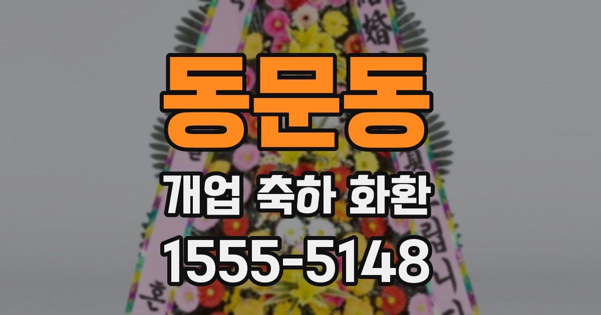 동문동 개업 축하 화환