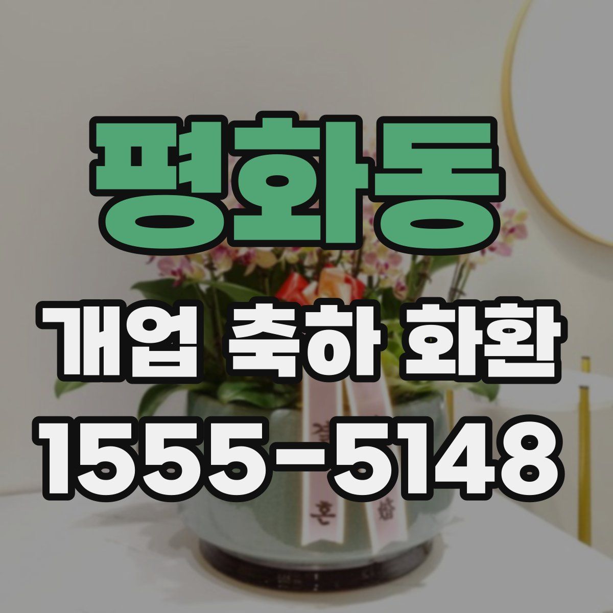 평화동 개업 축하 화환