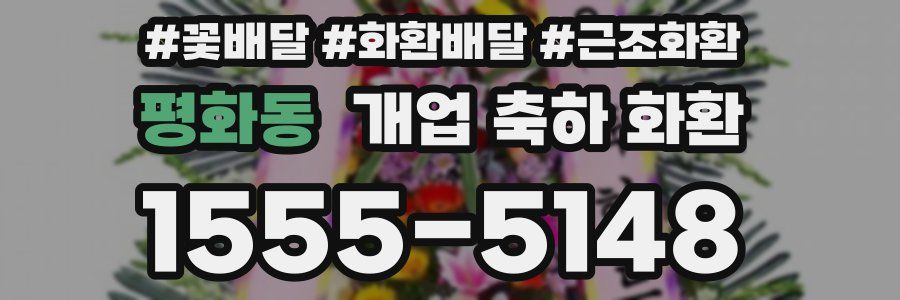 평화동 개업 축하 화환