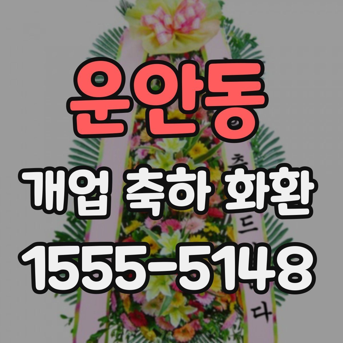 운안동 개업 축하 화환 주문 시간대에 따른 차이