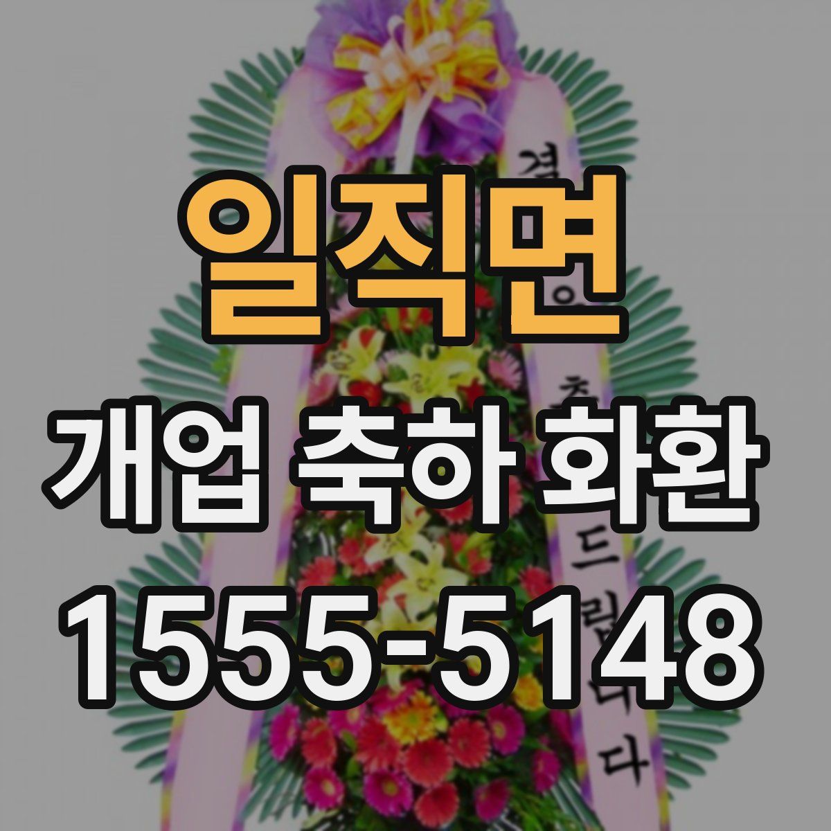 일직면 개업 축하 화환