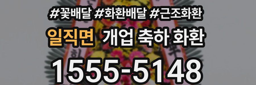일직면 개업 축하 화환