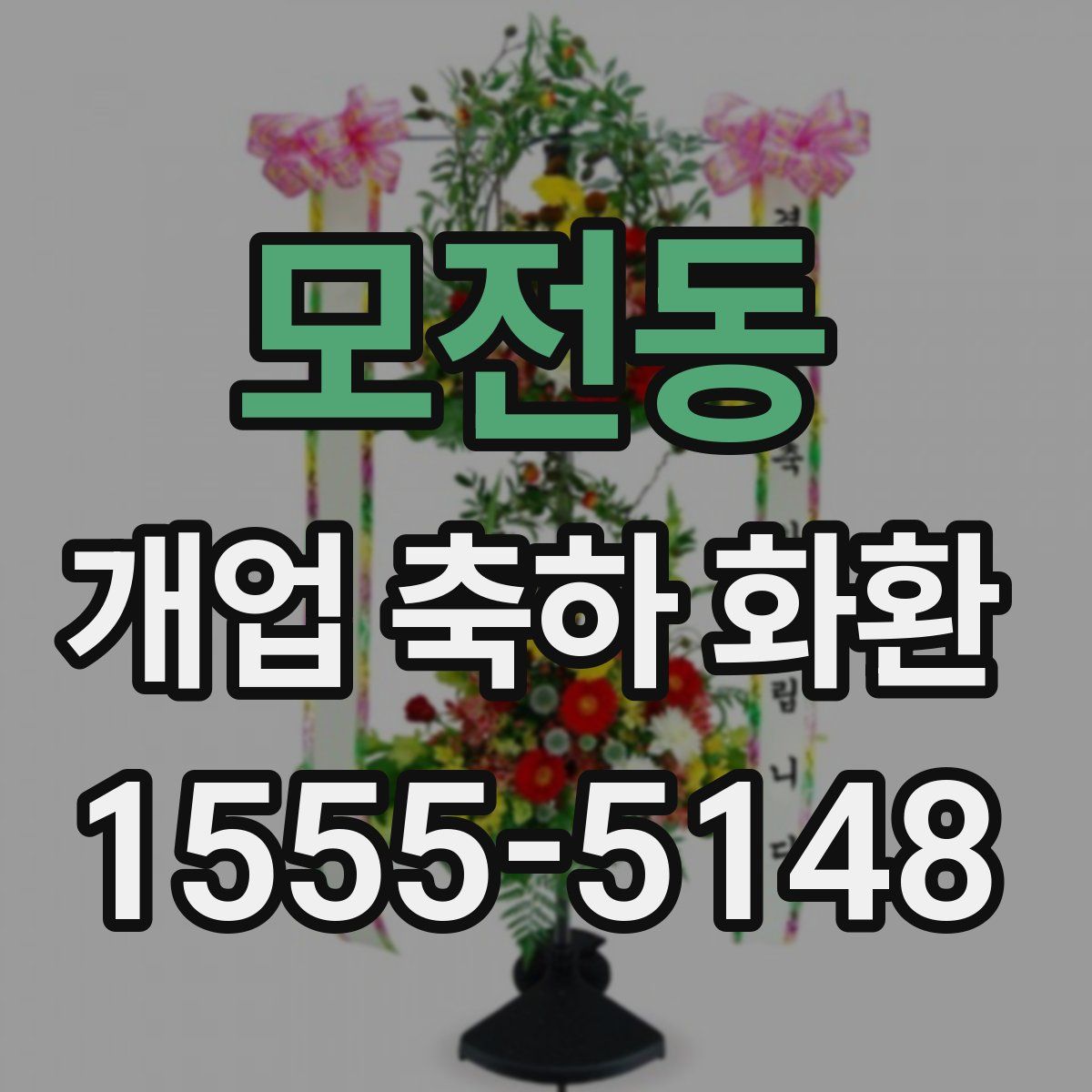 모전동 개업 축하 화환