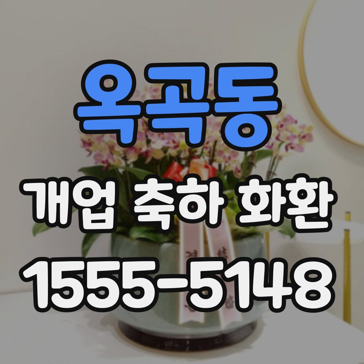 옥곡동 개업 축하 화환