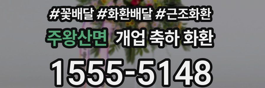 주왕산면 개업 축하 화환