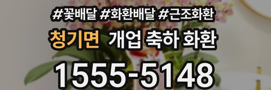 청기면 개업 축하 화환