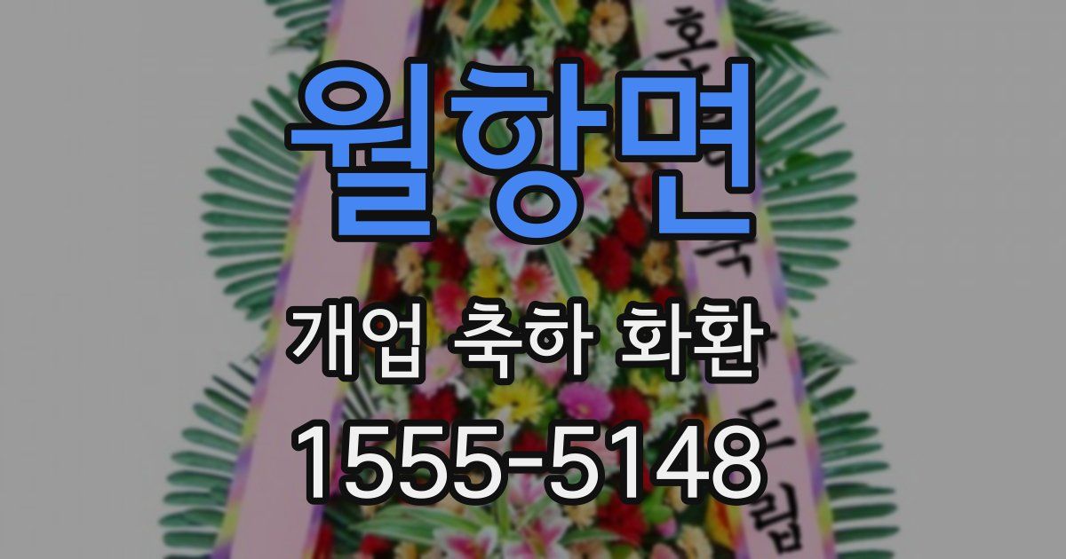 월항면 개업 축하 화환