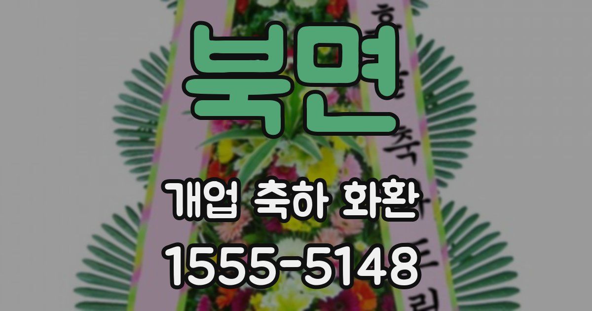 북면 개업 축하 화환