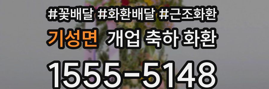 기성면 개업 축하 화환