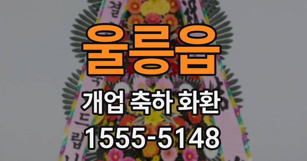 울릉읍 개업 축하 화환