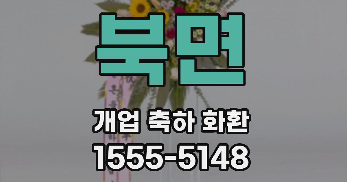 북면 개업 축하 화환