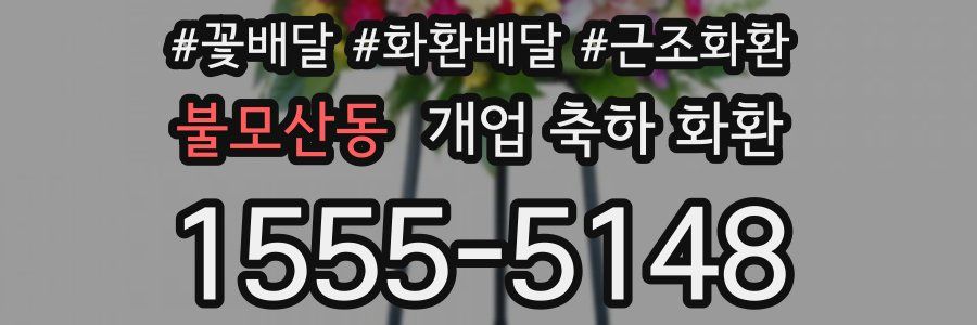 불모산동 개업 축하 화환