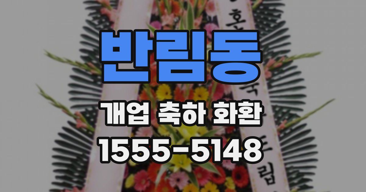 반림동 개업 축하 화환