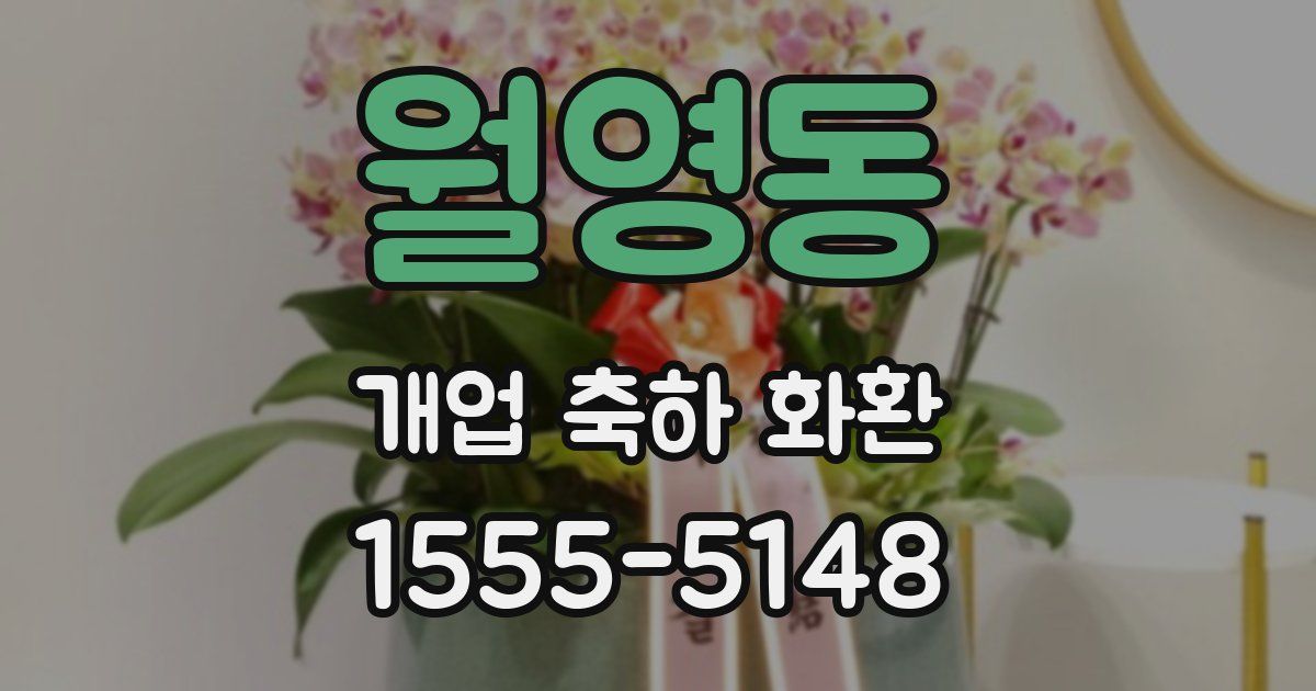 월영동 개업 축하 화환