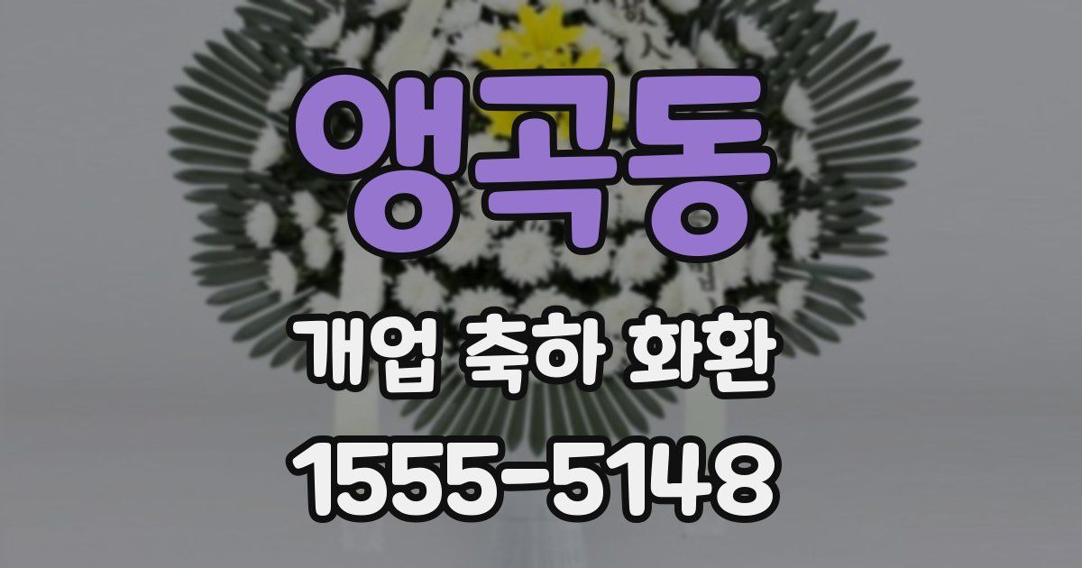 앵곡동 개업 축하 화환
