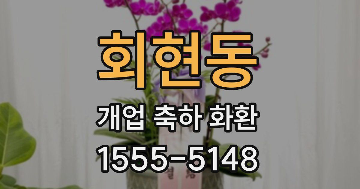 회현동 개업 축하 화환