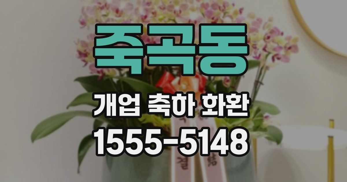 죽곡동 개업 축하 화환