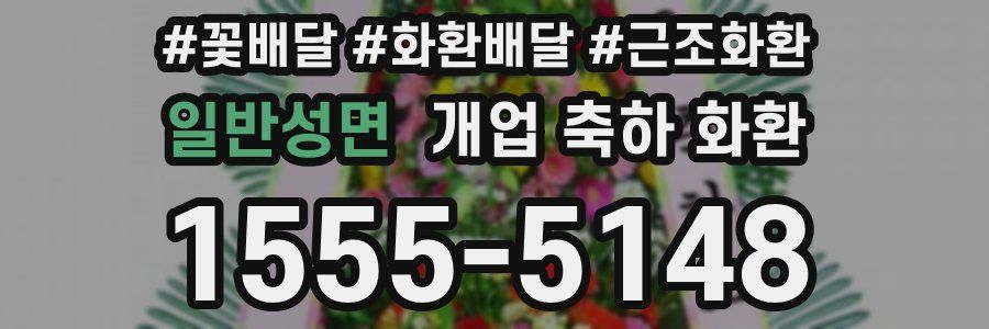 일반성면 개업 축하 화환