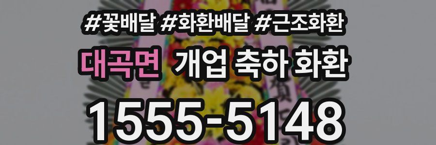 대곡면 개업 축하 화환
