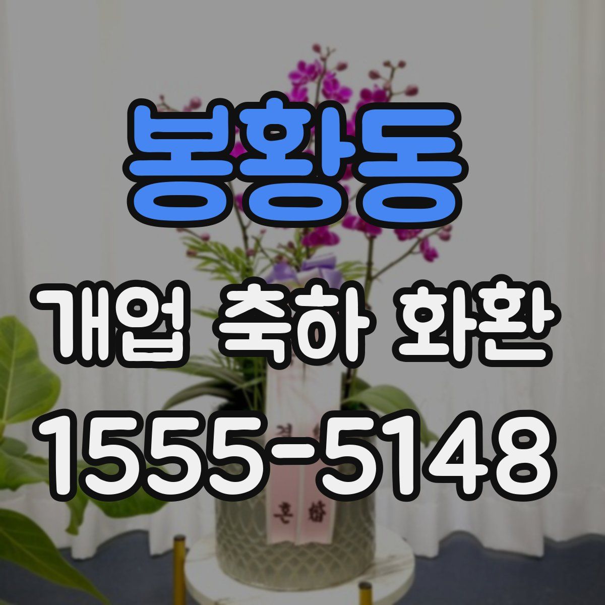 봉황동 개업 축하 화환