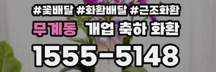 무계동 개업 축하 화환