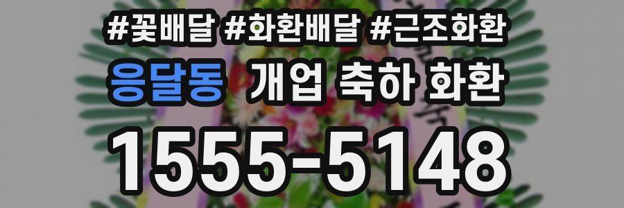 응달동 개업 축하 화환