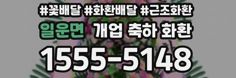 일운면 개업 축하 화환