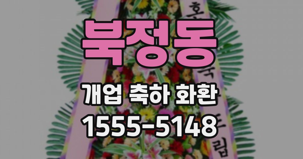 북정동 개업 축하 화환