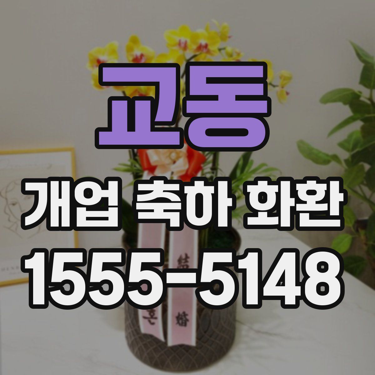 교동 개업 축하 화환