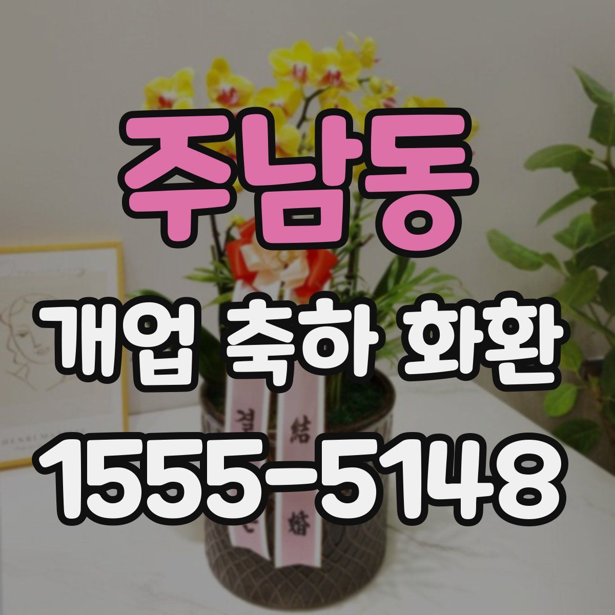 주남동 개업 축하 화환