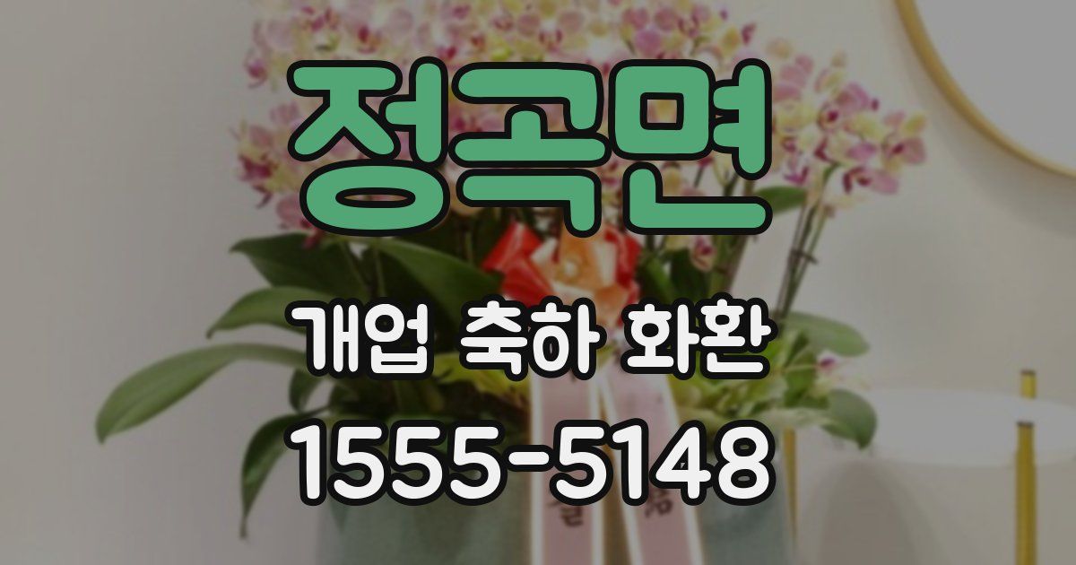 정곡면 개업 축하 화환