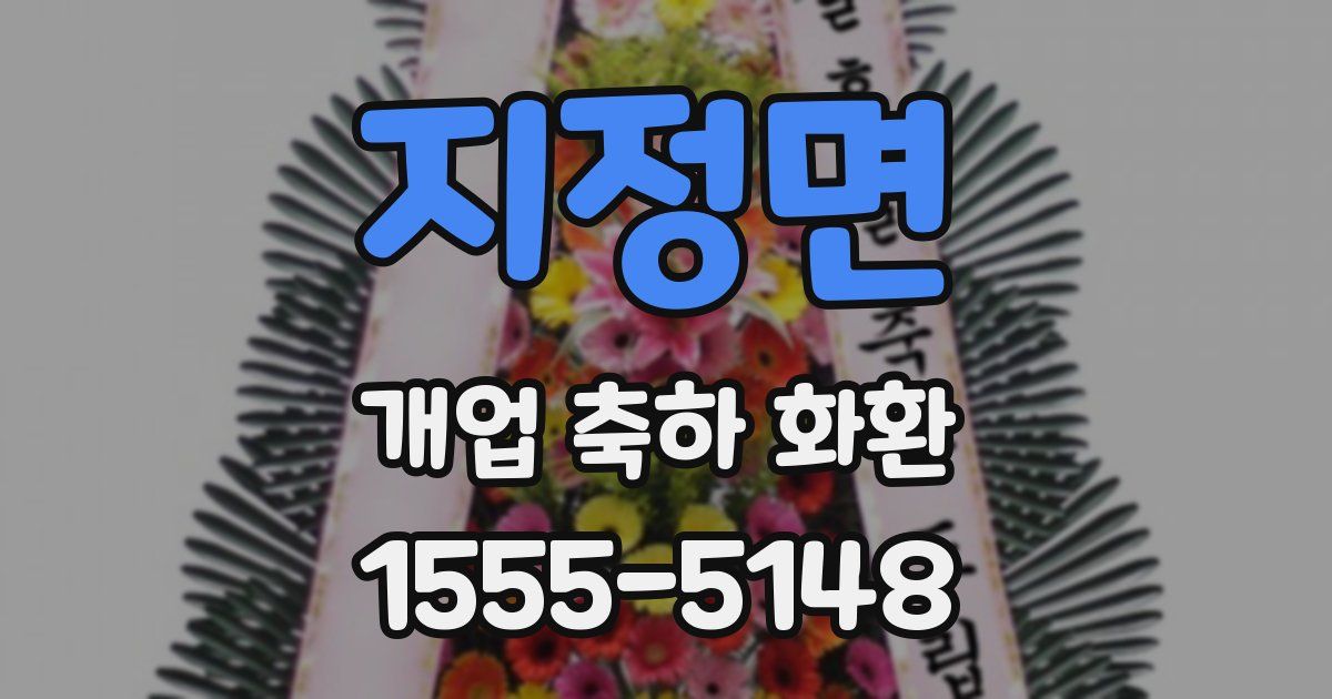 지정면 개업 축하 화환