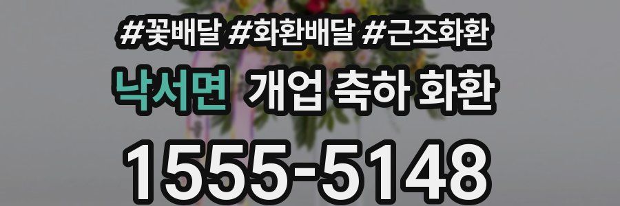 낙서면 개업 축하 화환