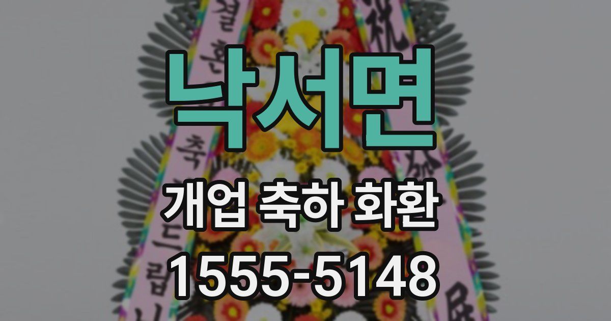 낙서면 개업 축하 화환