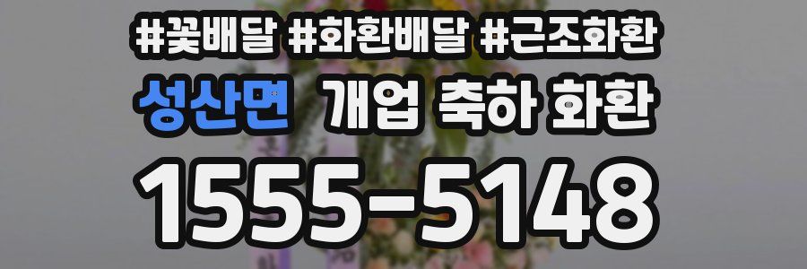 성산면 개업 축하 화환