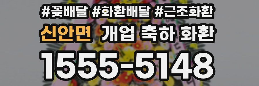 신안면 개업 축하 화환