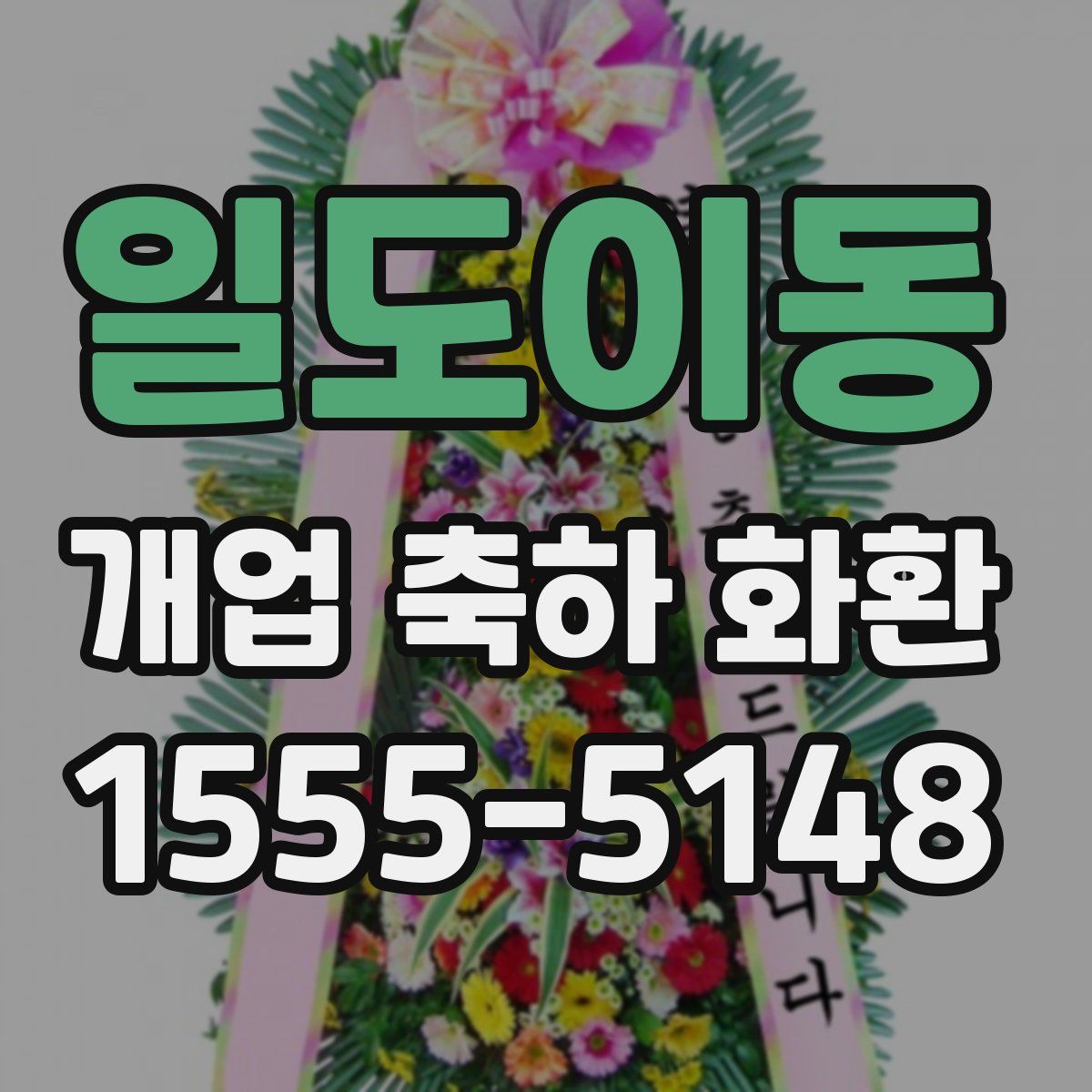 일도이동 개업 축하 화환