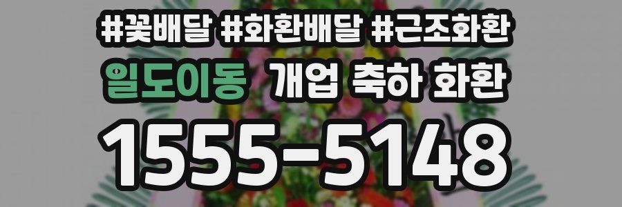 일도이동 개업 축하 화환