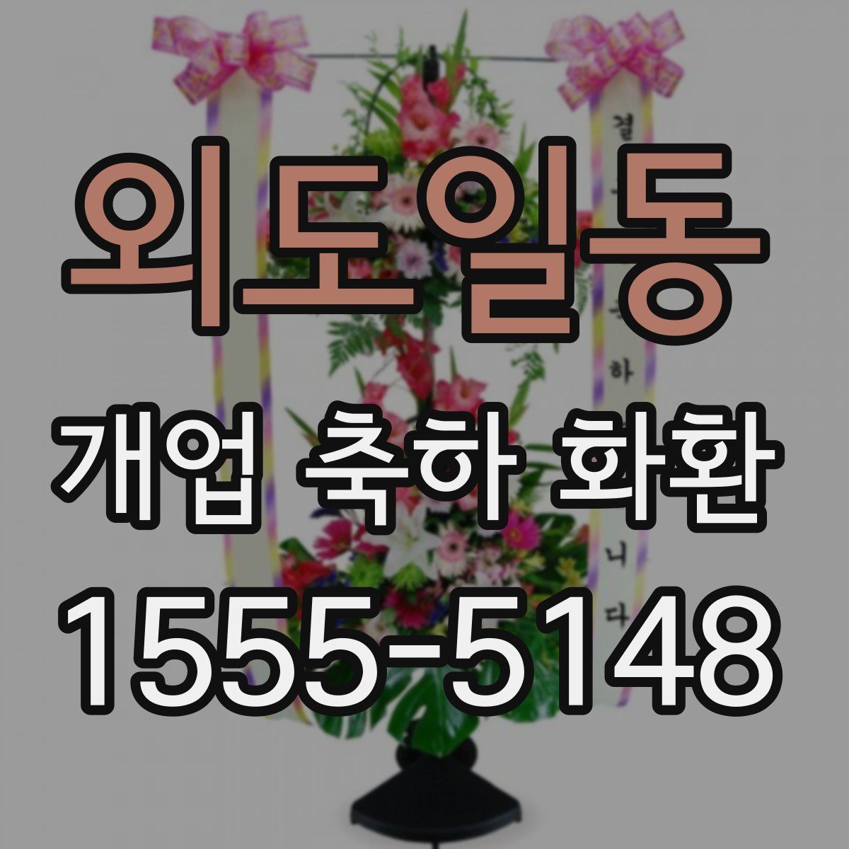 외도일동 개업 축하 화환