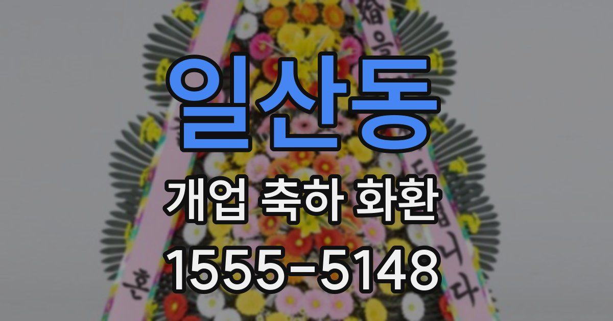 일산동 개업 축하 화환
