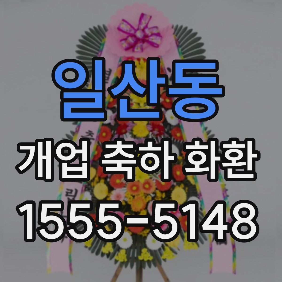 일산동 개업 축하 화환