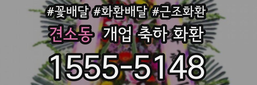 견소동 개업 축하 화환