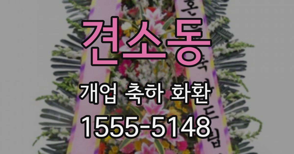 견소동 개업 축하 화환