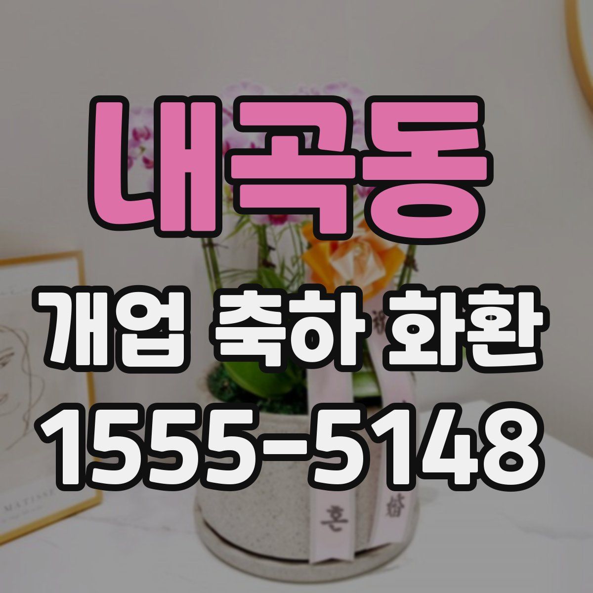 내곡동 개업 축하 화환