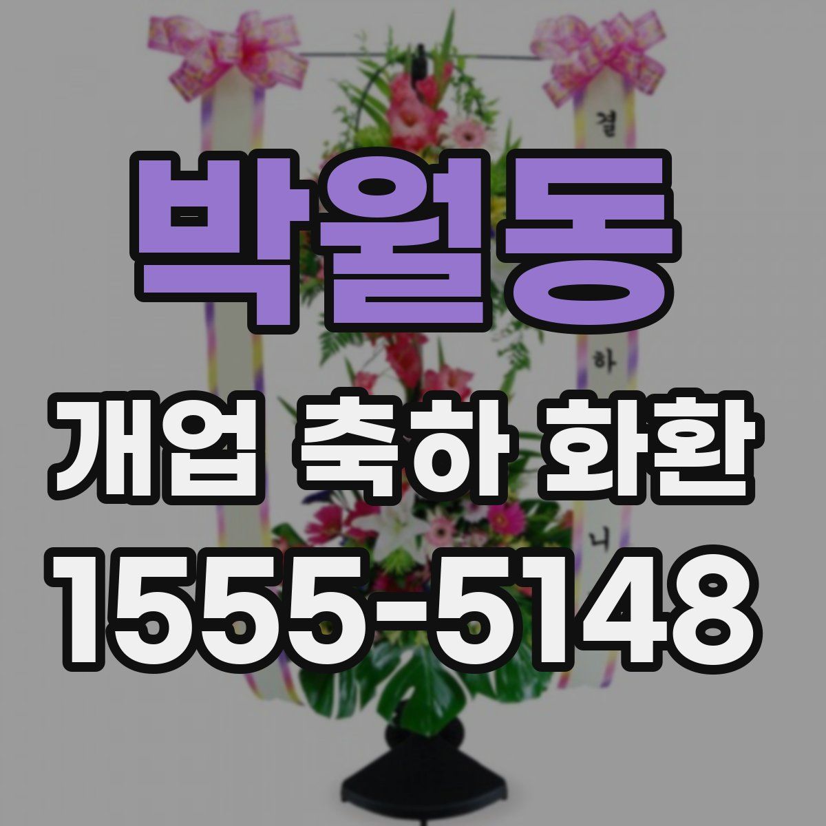 박월동 개업 축하 화환