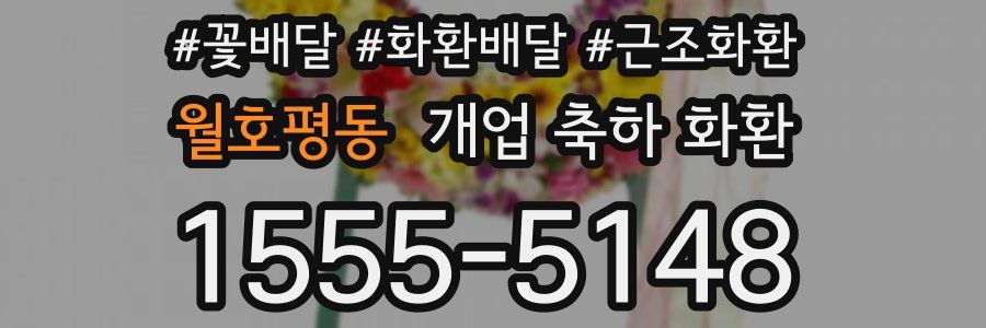 월호평동 개업 축하 화환