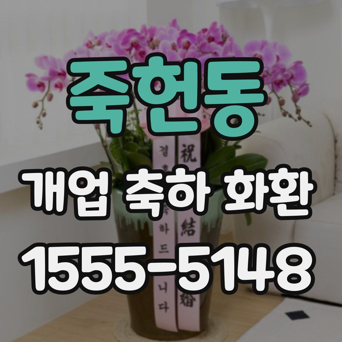 죽헌동 개업 축하 화환