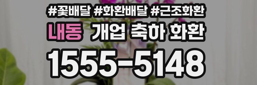 내동 개업 축하 화환