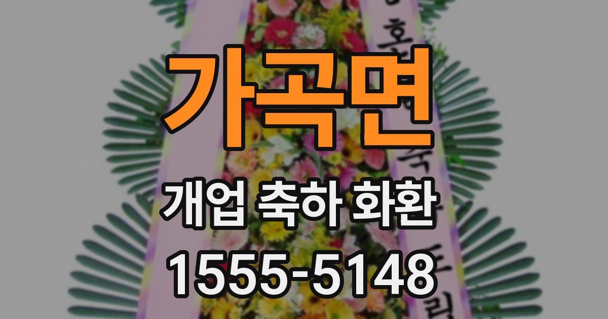 가곡면 개업 축하 화환